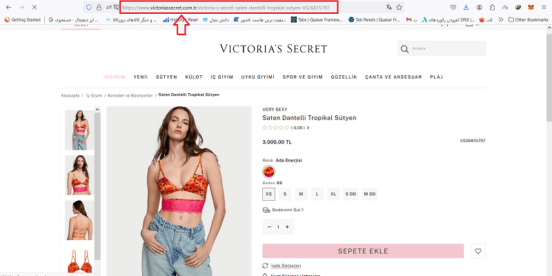 سفارش خرید از سایت ویکتوریا سکرت ترکیه- Victoria's Secret